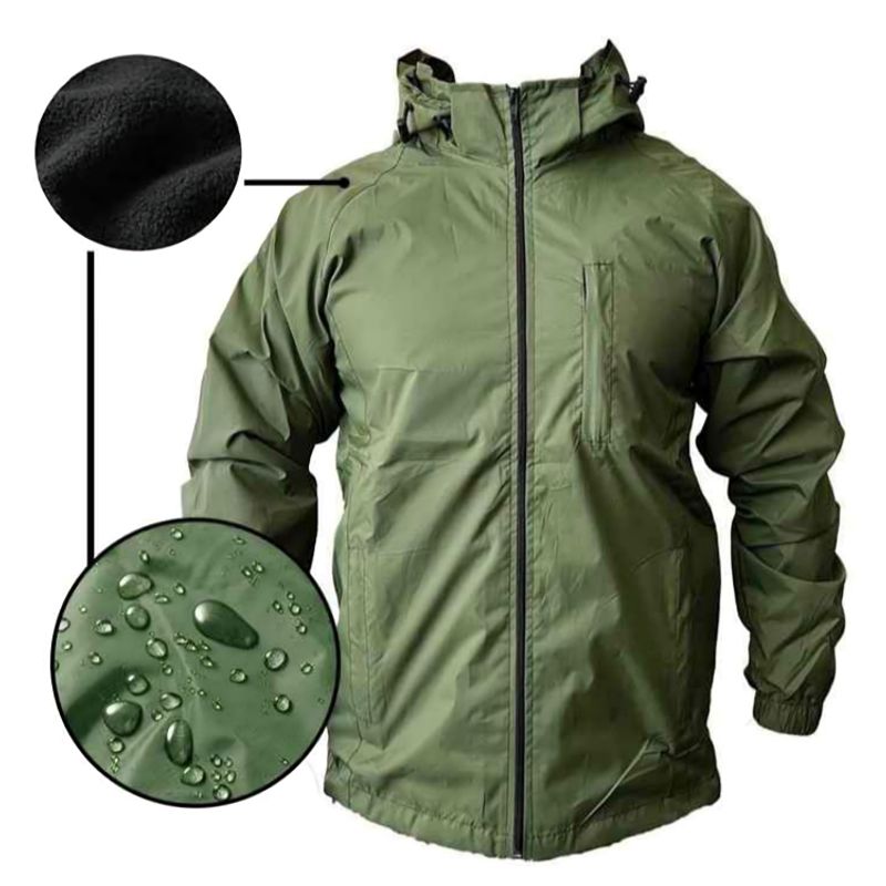 D'JOE - Chaqueta Cortaviento Impermeable Hombre