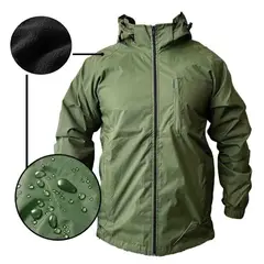 D'JOE - Chaqueta Cortaviento Impermeable Hombre