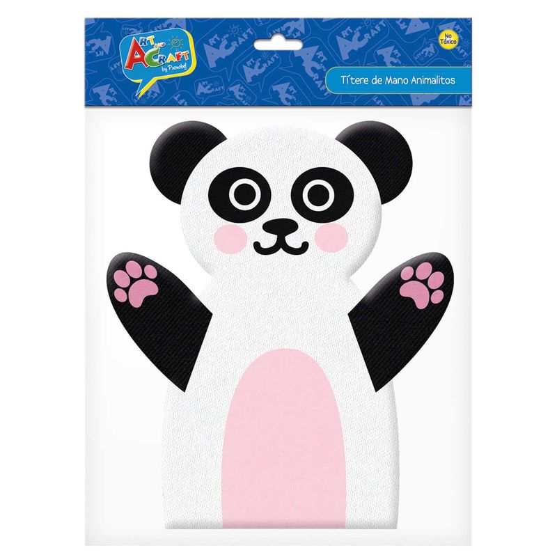 PRONOBEL - Títere Mano Chanchito/Panda Bolsa Con Header Art & Craft