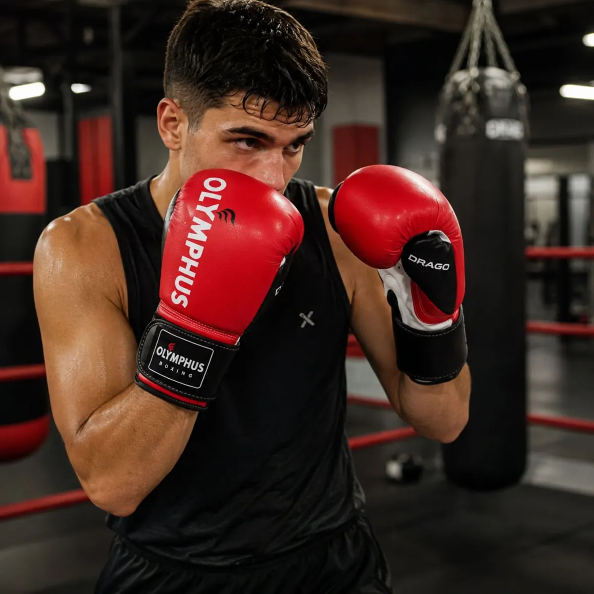 OLYMPHUS - Guantes Boxeo Kickboxing Muay Thai Olymphus Drago PU