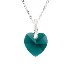 JOYAS MONTERO - Collar Gran Romance Cristales Genuinos Emerald