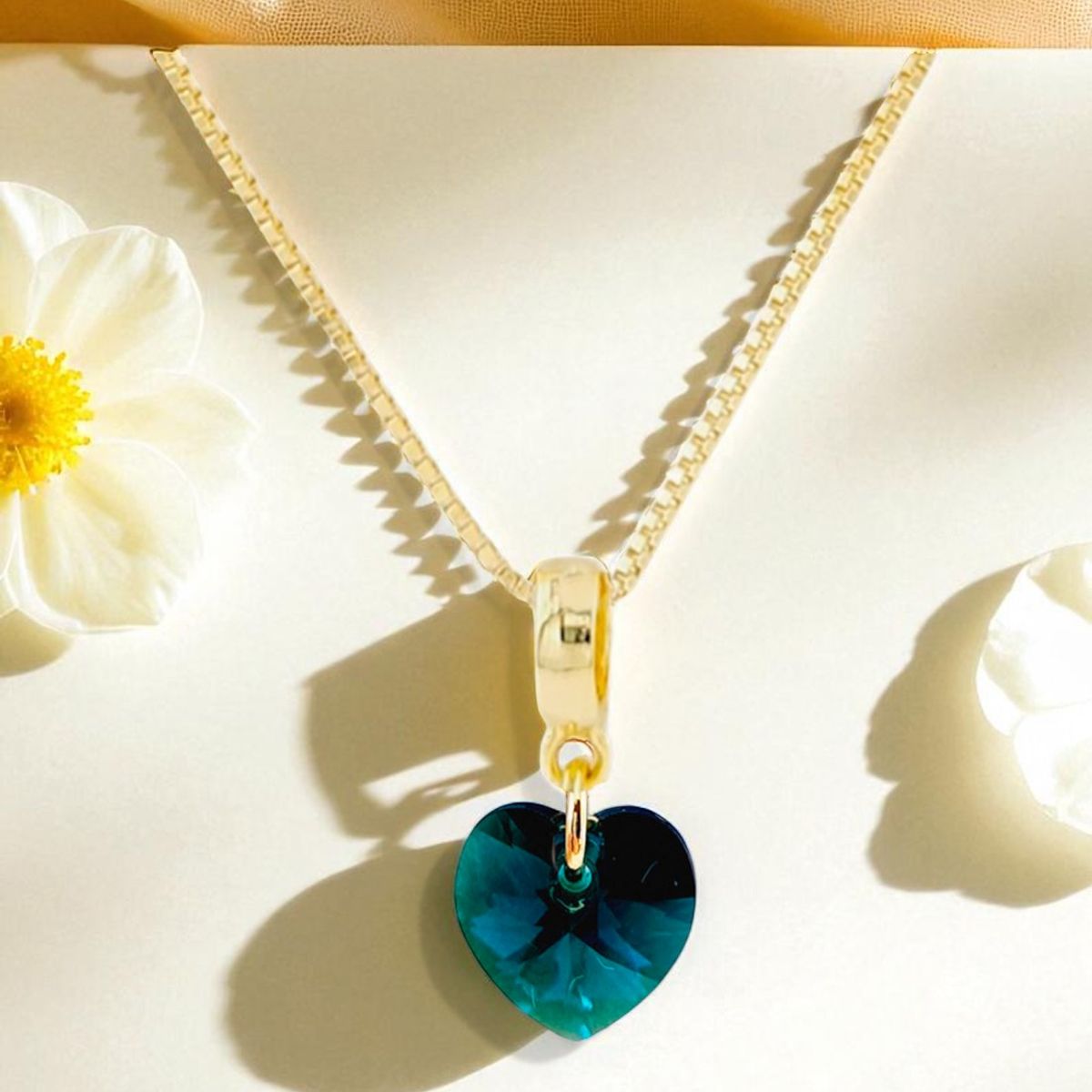 JOYAS MONTERO - Collar Romance Gold 24K  creado con cristales de Swarovski® Emerald