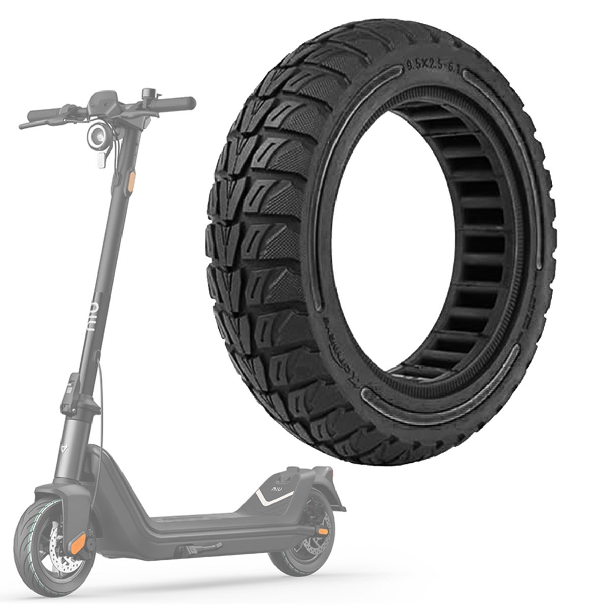 GENERICO - Neumático Antipinchazo Scooter NIU KQi3 Pro 9´5x2´50