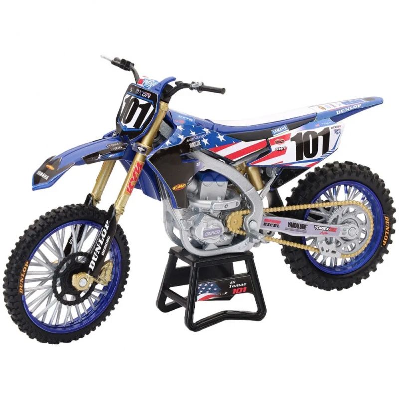 GENERICO - NEWRAY 58423 1-12 YAMAHA YZ450F MOTOCROSS OF NATIONS BIKE (