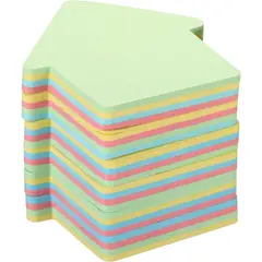 NICE - 1200 Notas Adhes Marcad. Post Neon Papel (Flecha )7x7cm