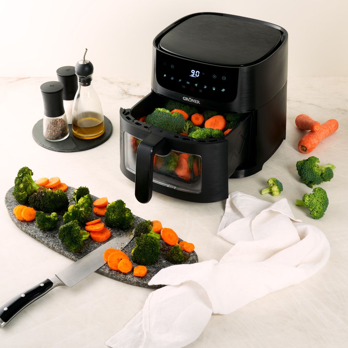 GRONER - Freidora de Aire Digital Gröner 6L…