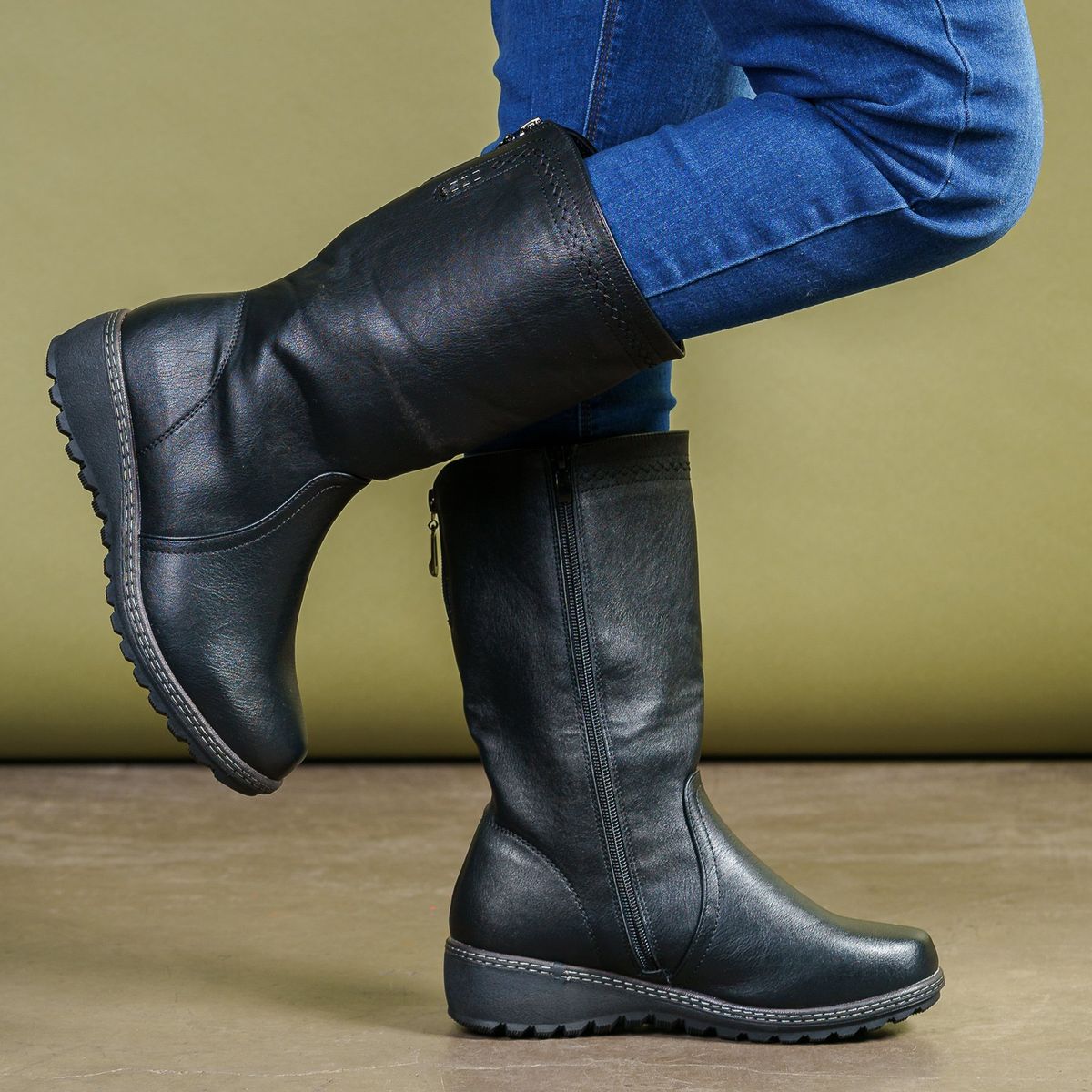 THUNDER BLUE - Bota Mujer Negro Noor Thunder Blue