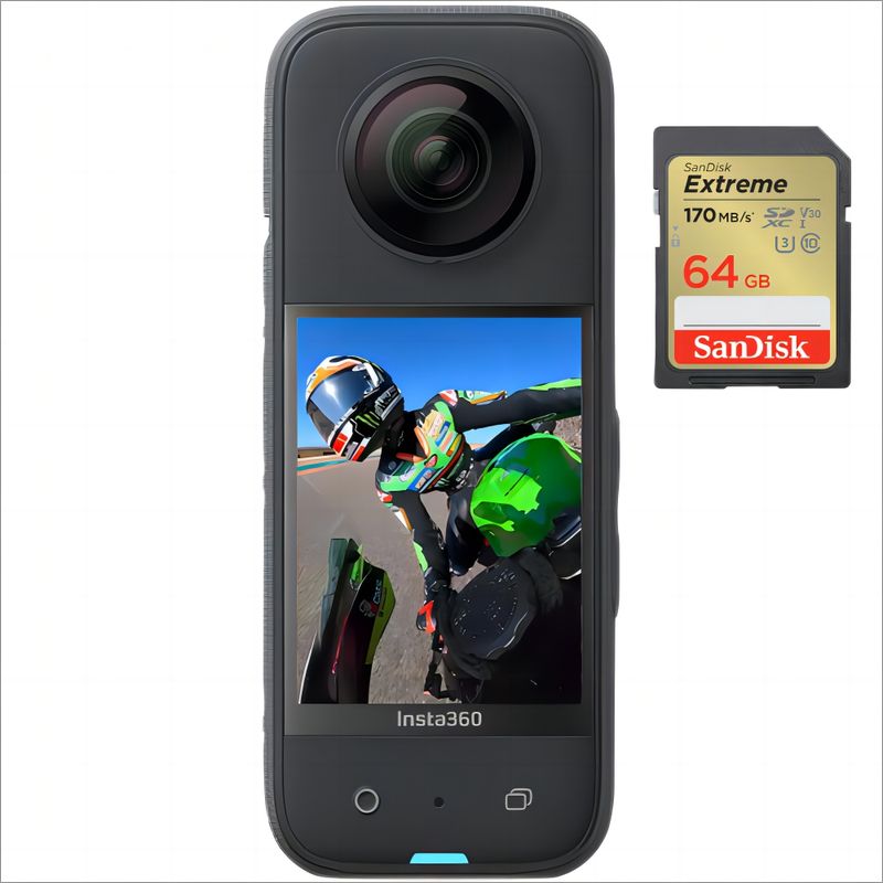 INSTA 360 - Insta360 X3 Kit Get-Set 64GB - Cámara de acción Resistente al Agua