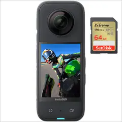 INSTA 360 - Insta360 X3 Kit Get-Set 64GB - Cámara de acción Resistente al Agua