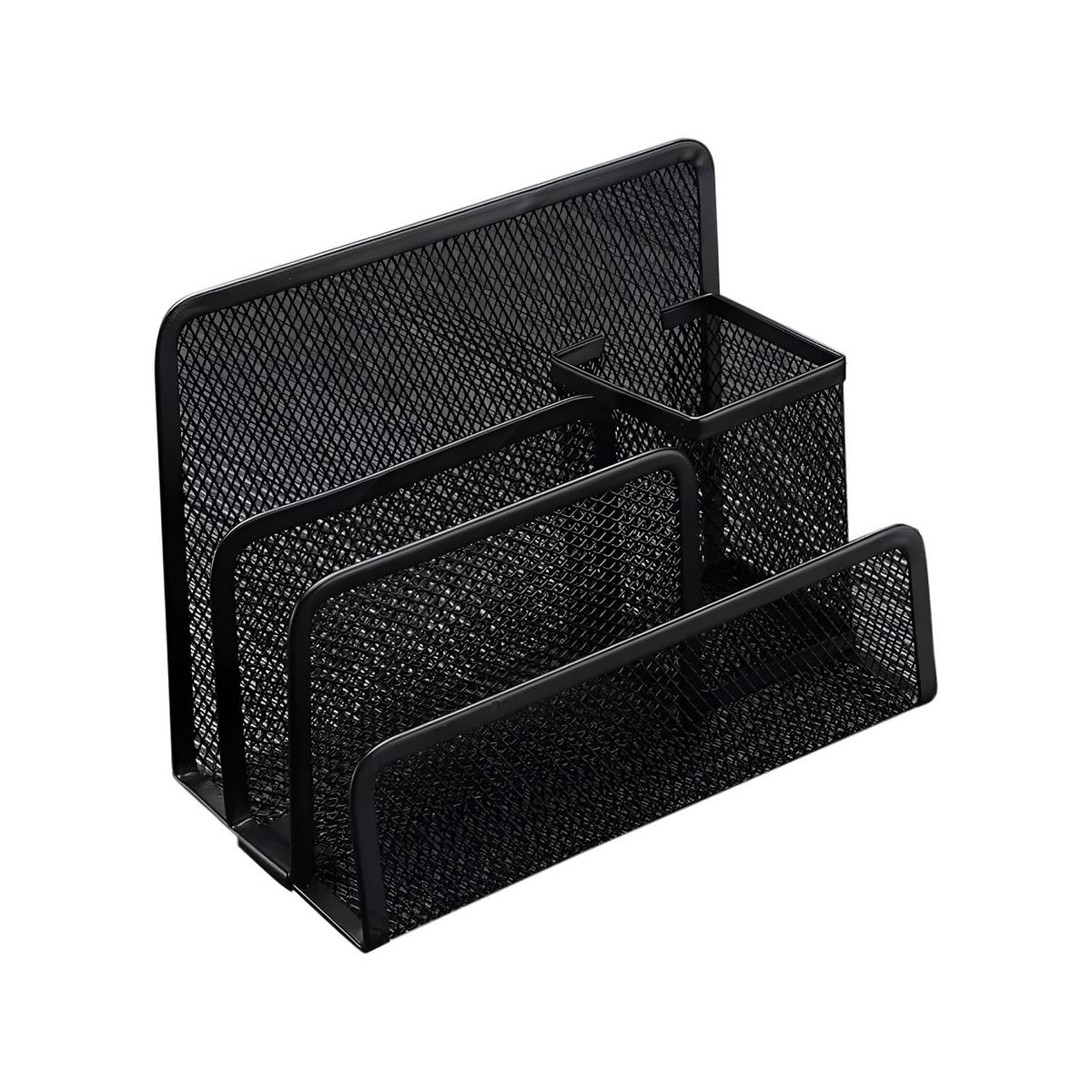 GENERICO - Organizador Escritorio Documentos Metálico Con Portalapiz