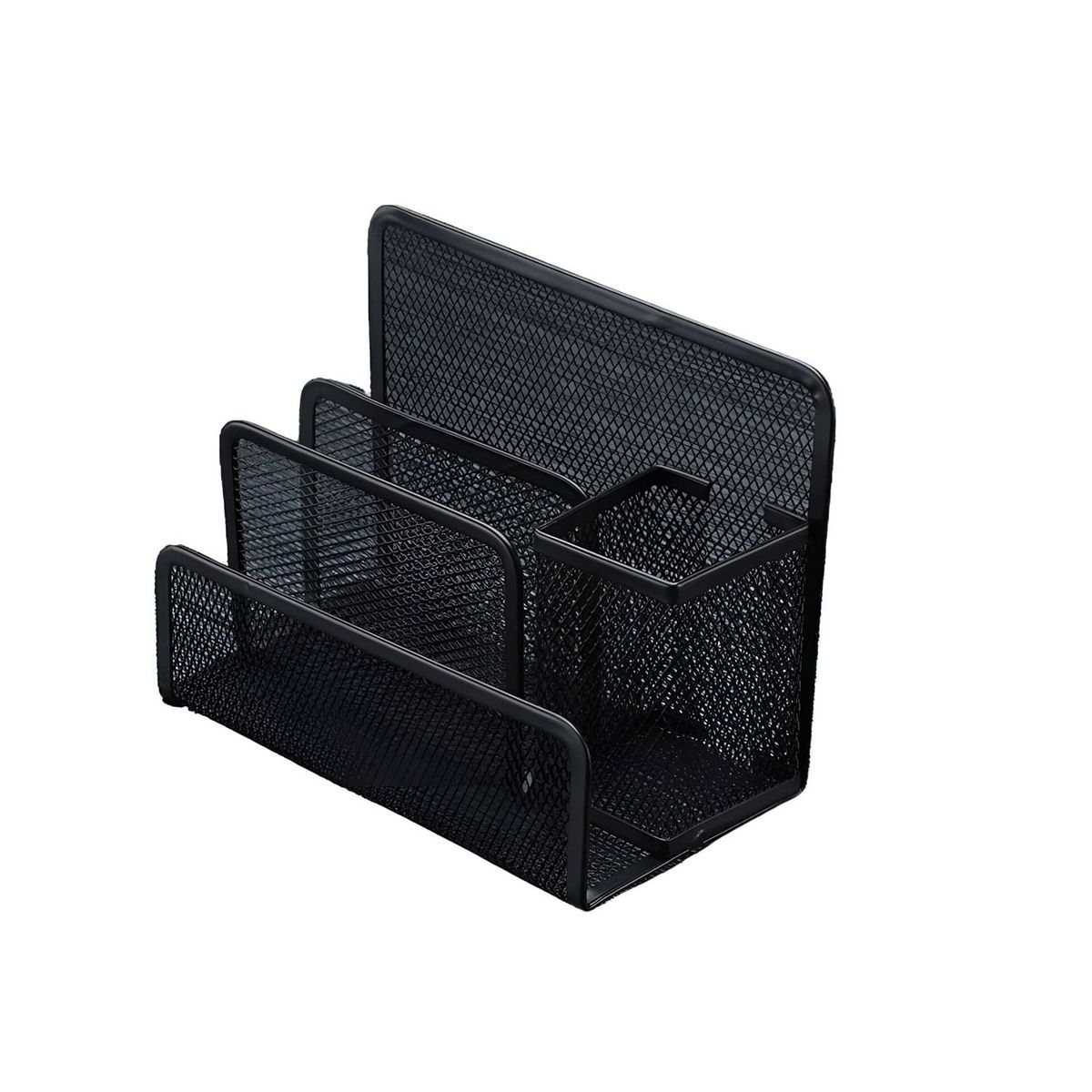 GENERICO - Organizador Escritorio Documentos Metálico Con Portalapiz