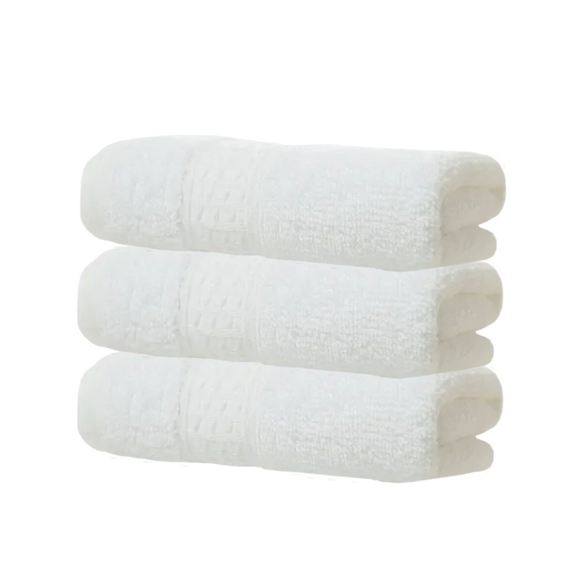 GENERICO - Pack 4 Toalla Blanca Algodon Peluqueria Spa Hotel 50x100