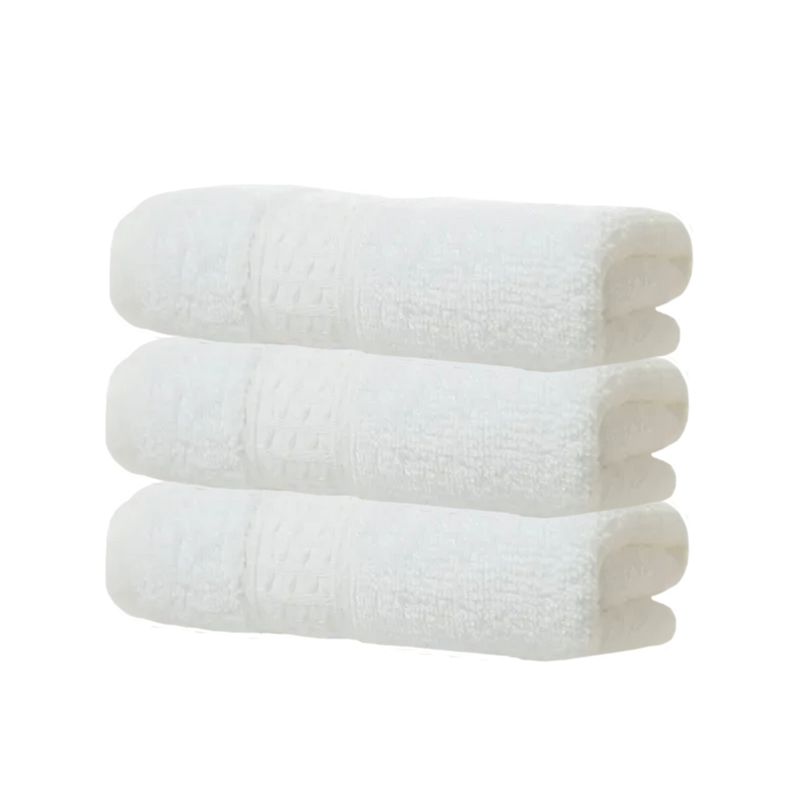 GENERICO - Pack 4 Toalla Blanca Algodon Peluqueria Spa Hotel 50x100