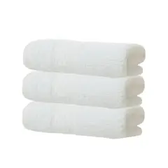 GENERICO - Pack 4 Toalla Blanca Algodon Peluqueria Spa Hotel 50x100