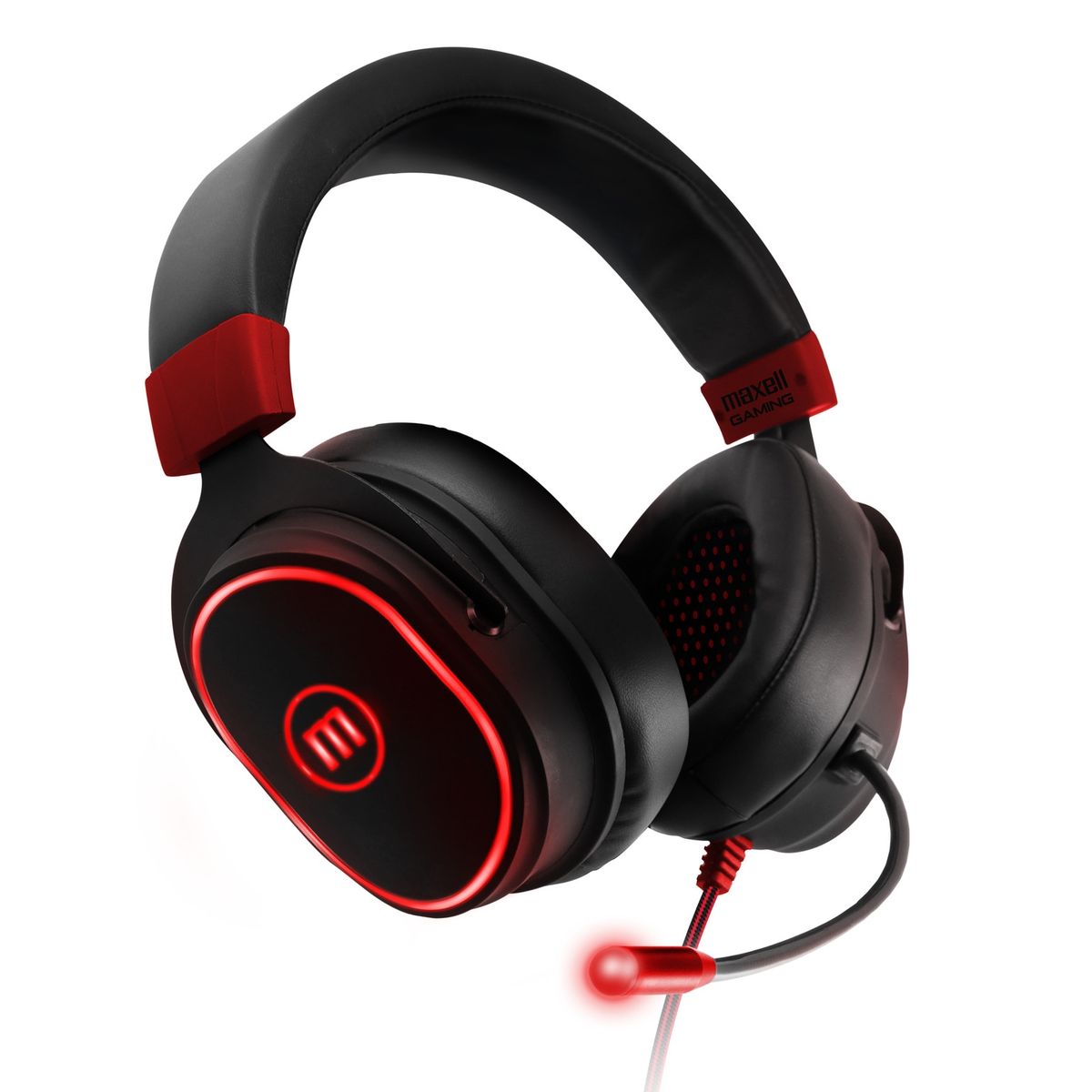 MAXELL - Audífonos Gamer Maxell H-MIC 1200 Led Usb Samurai Con Microfono RGB