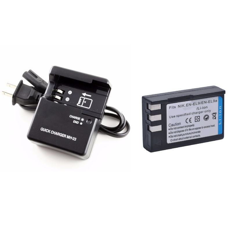 GENERICO - BATERÍA EN-EL9a+ CARGADOR MH-23 ALTERNATIVO NIKON
