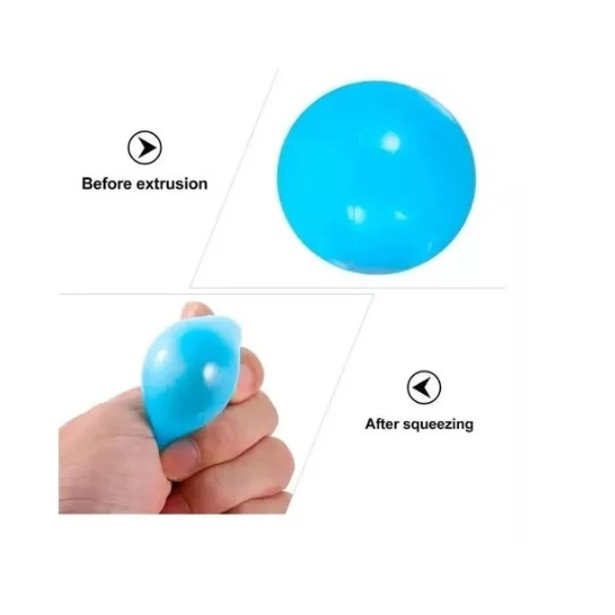 GENERICO - 12pcs Pelotas Bola Pegajosa Pared Fluorescente Antiestrés