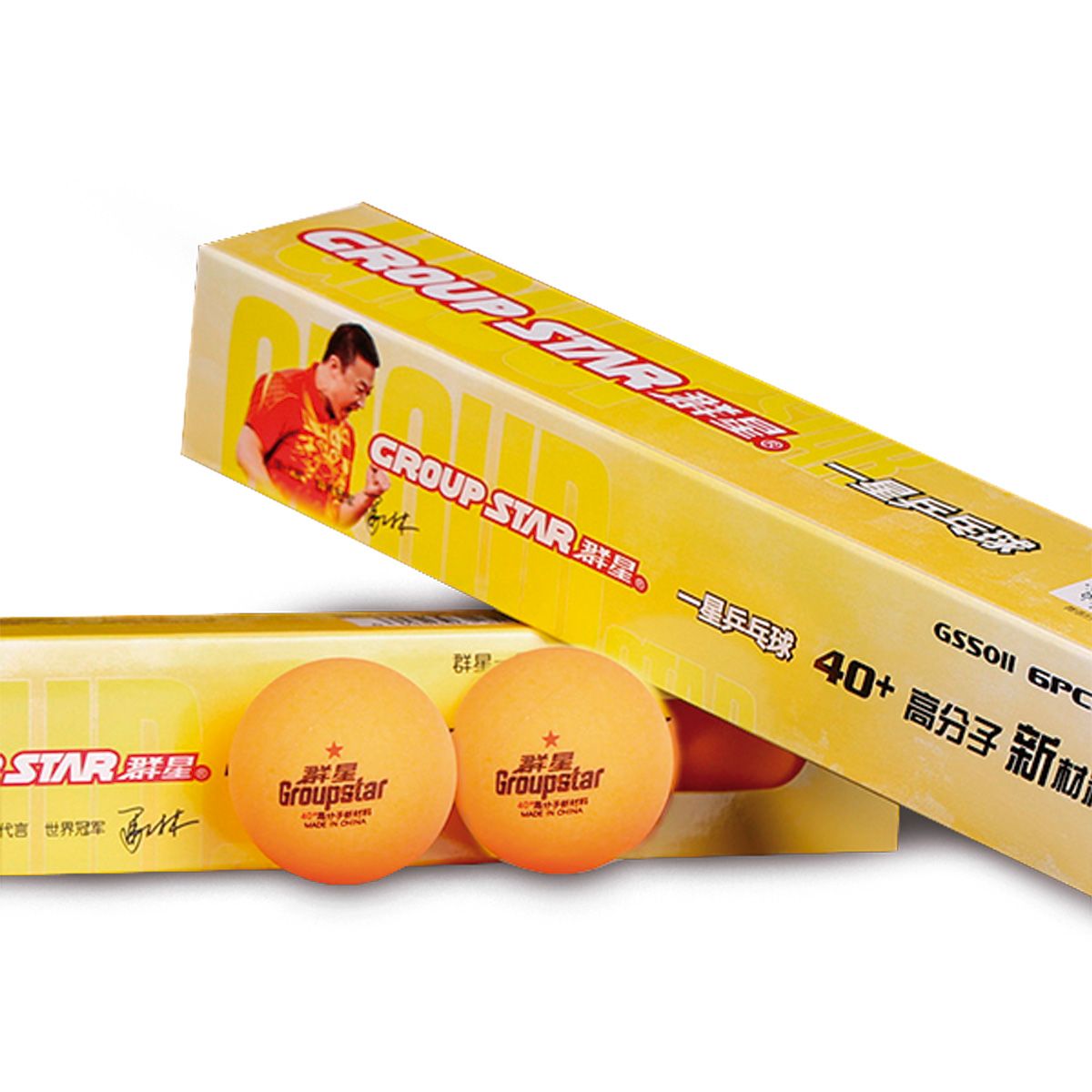 GENERICO - Caja 6 Pelotas Abs+polimero Ping Pong Groupstar Gs5011
