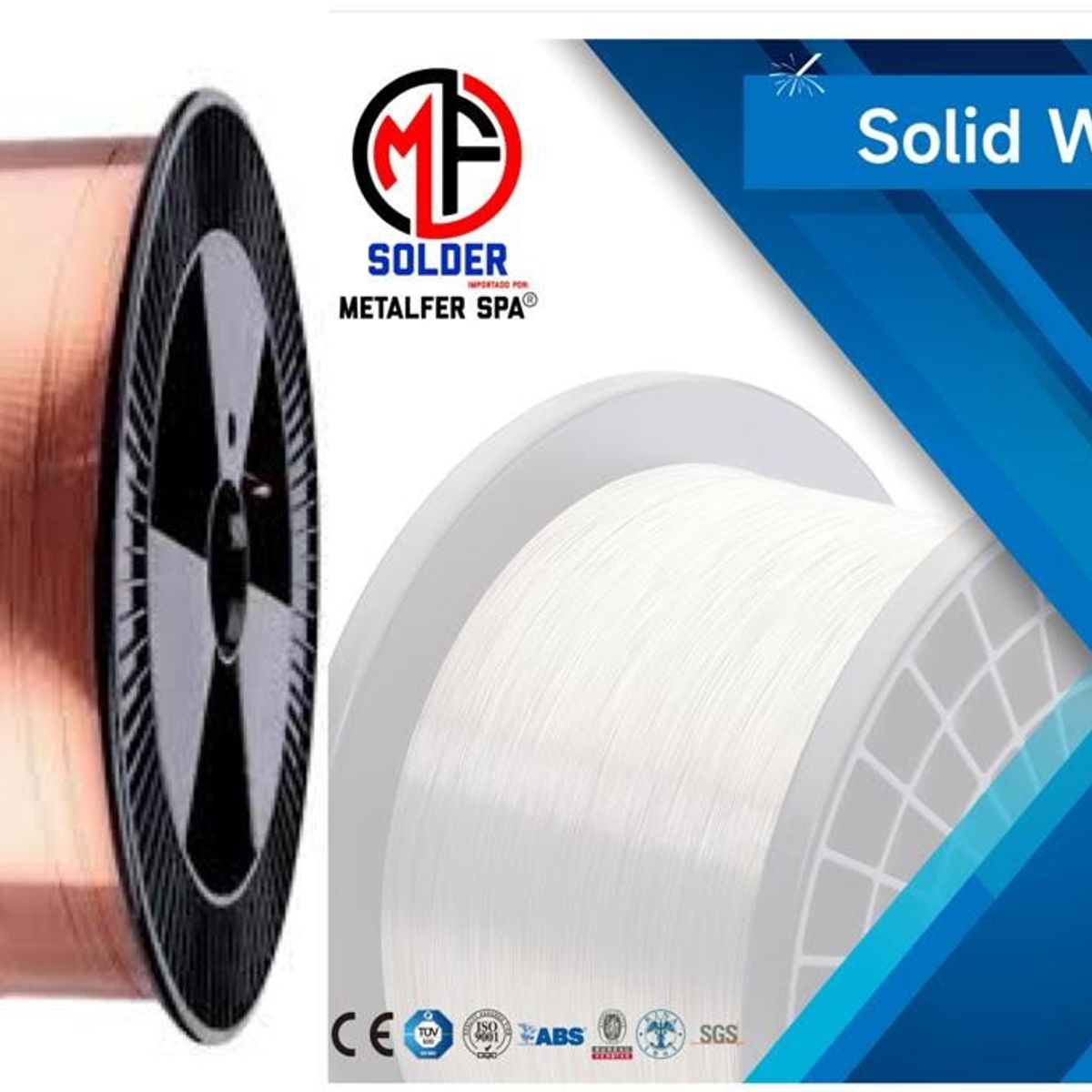 METALFER - Soldadura Alambre Solido Mig de 0,8 mm de 5 kg