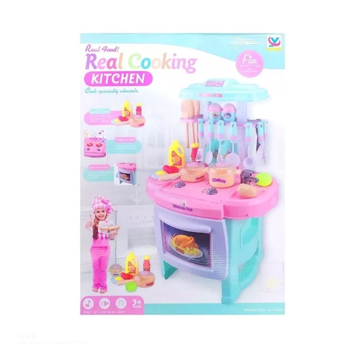 GENERICO - Cocina Simulación Luz Y Sonido C/accesorios 27 Pzs