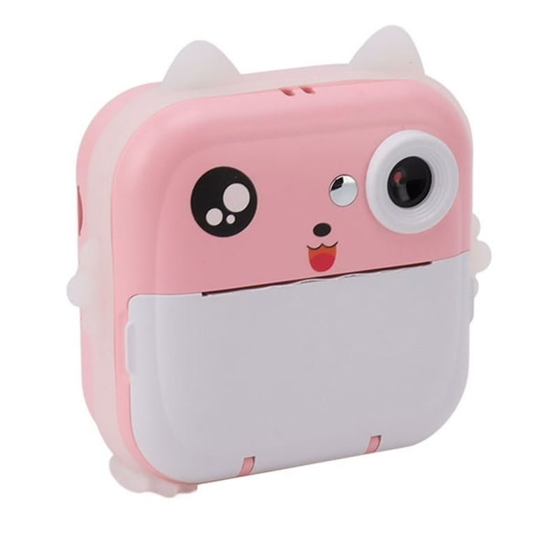 OEM - CAMARA FOTOGRAFICA PARA NIÑOS CON IMPRESION INSTANTANEA ROSA