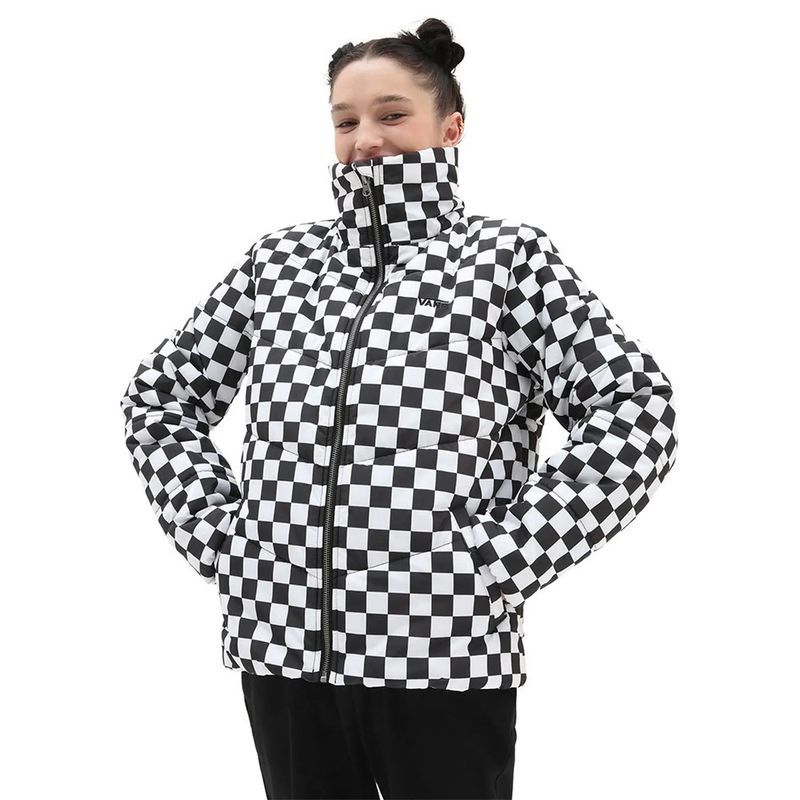 VANS - Chaqueta Foundry Print Puff M Blanco Mujer VANS