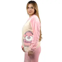 MEDIA LUNA - Pijama Mujer Polar Temporada Invierno Diseño Pinguino