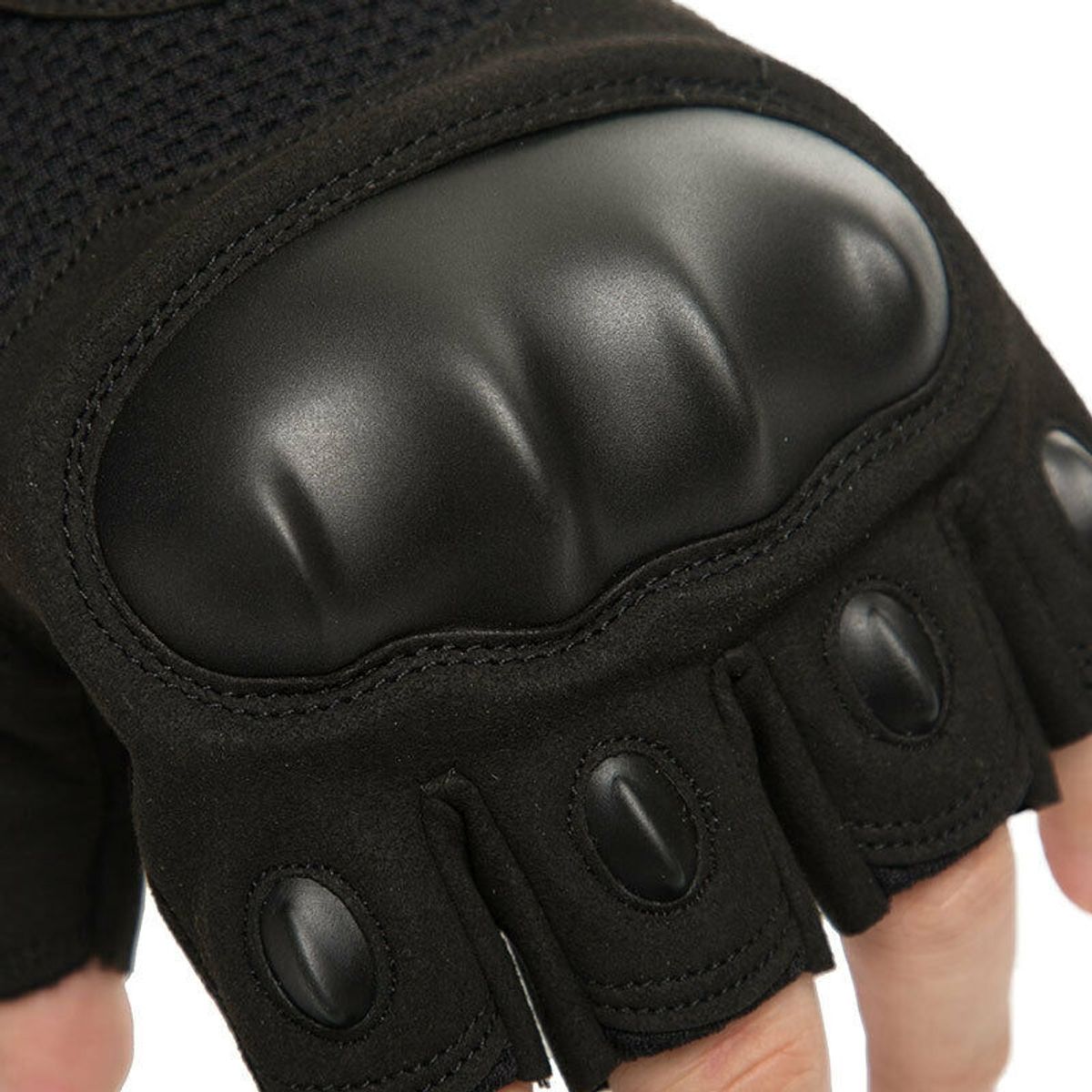BASMAR - GUANTES TÁCTICOS MEDIOS DEDOS - MODELO LISO