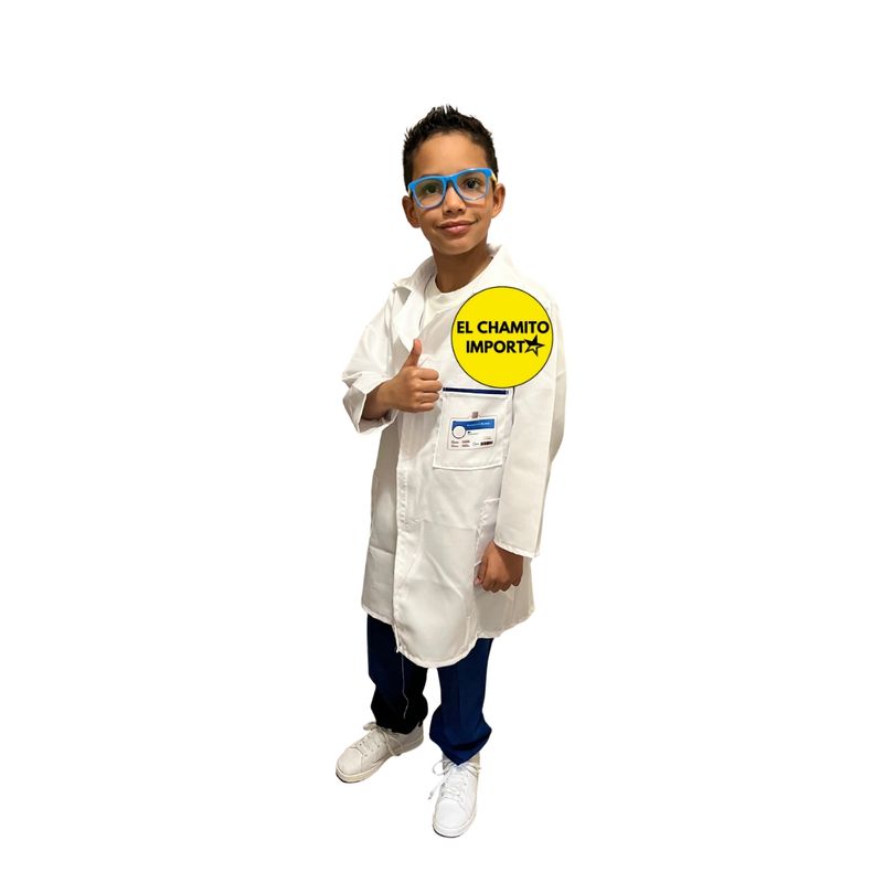 GENERICO - Disfraz De Doctor Delantal + Lentes Para Niños