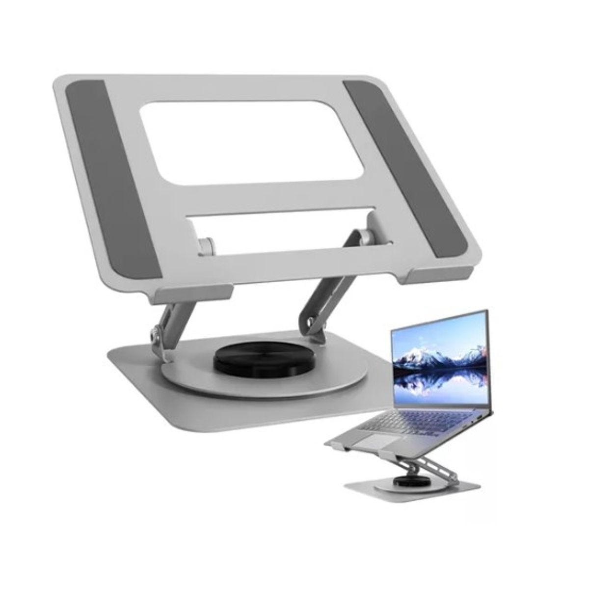 GENERICO - Soporte De Aluminio Ajustable Notebook Computadora Portátil