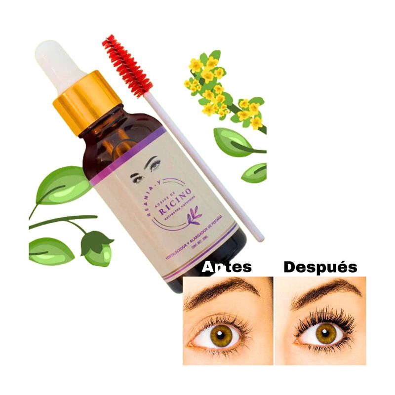 GENERICO - Alargador De Pestañas Fortalece Aceite De Ricino - Reania Y
