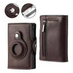 GENERICO - Billetera Tarjetero Emergente Cuero Pu Para Hombre Airtag