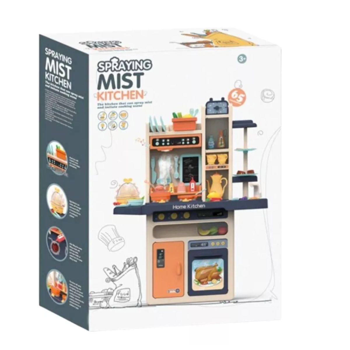 GENERICO - Cocina Juguete Para Niños 65 Piezas Luces Sonidos Infantil