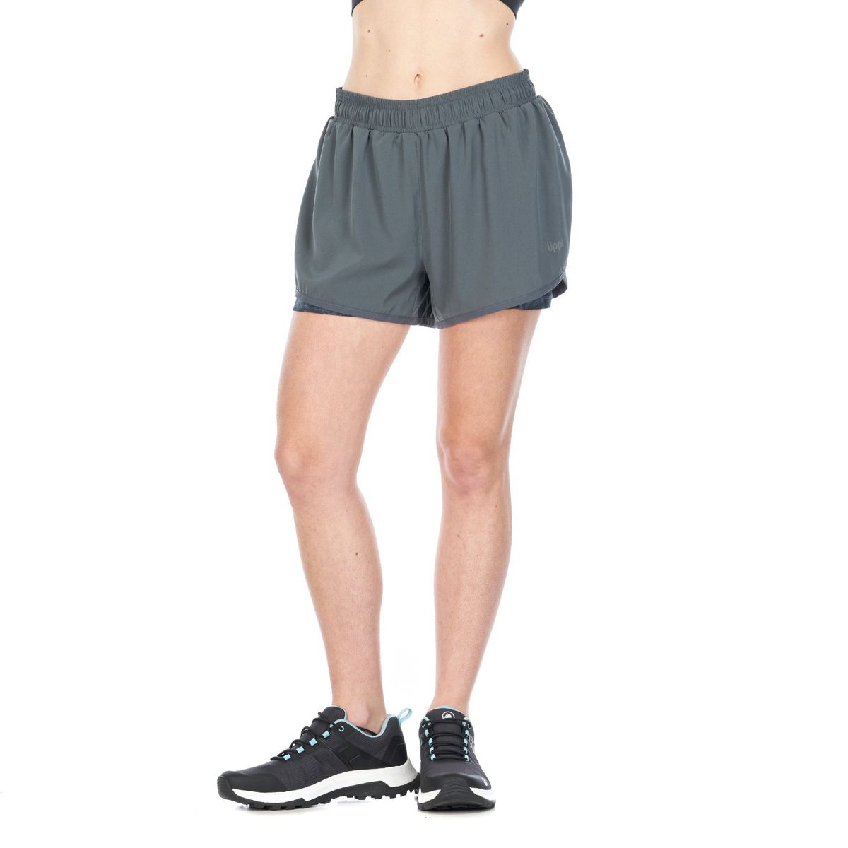 LIPPI - Short Mujer Go For It Shorts Azul Grisaceo Lippi