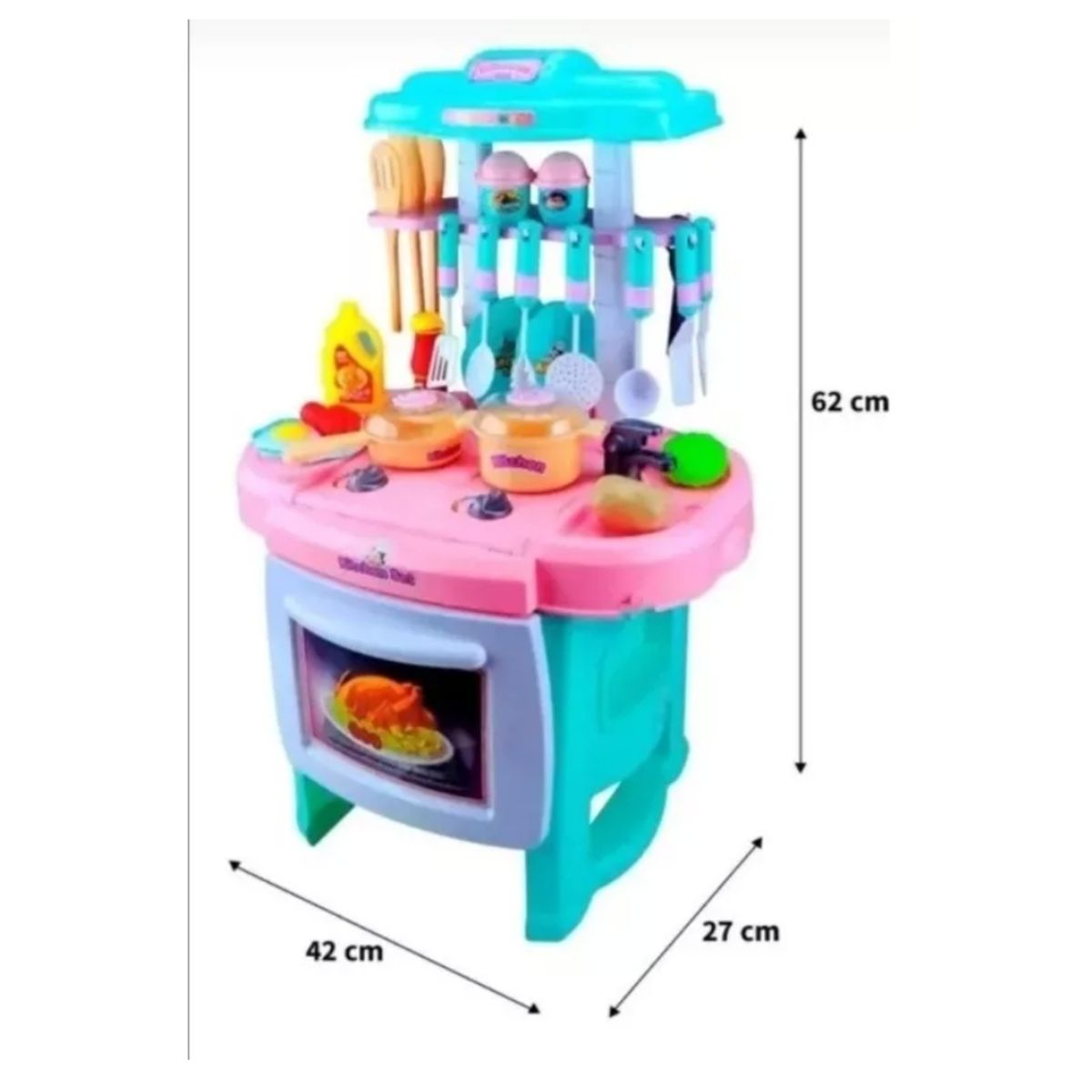 GENERICO - Cocina Simulación Luz Y Sonido C/accesorios 27 Pzs Kids Toys