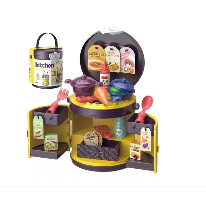 GENERICO - Cocina De Juguete Para Niñas Valijita Maleta Juegos Alimento