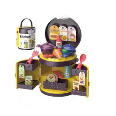 GENERICO - Cocina De Juguete Para Niñas Valijita Maleta Juegos Alimento
