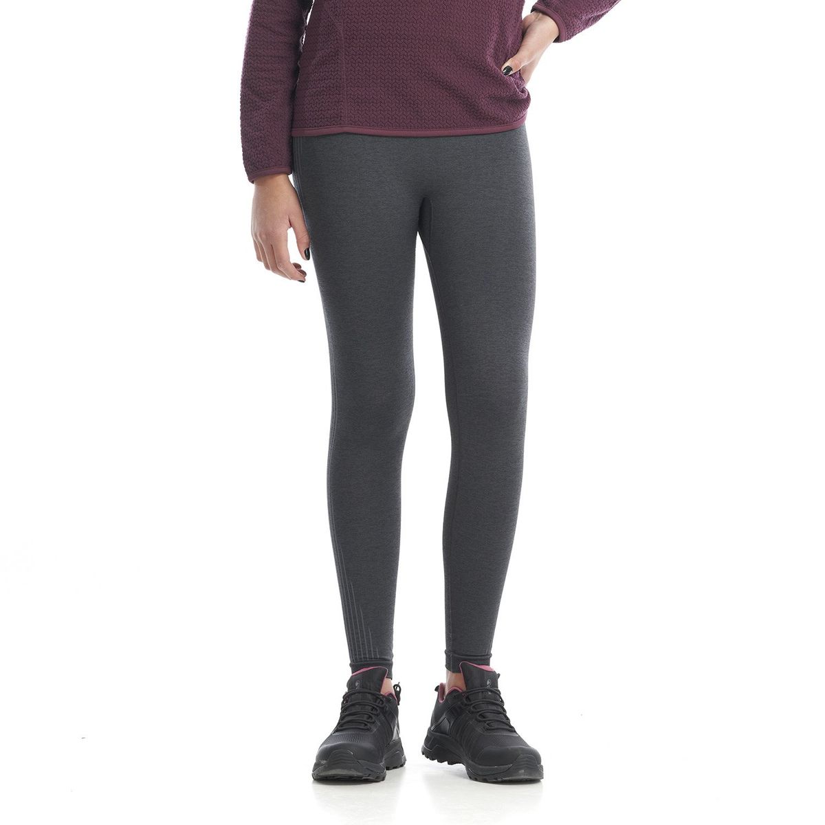 LIPPI - Calza Teen Girl In-Motion Seamless Leggings Melange Grafito Lippi