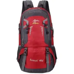 GENERICO - Mochila 60 Litros Camping Outdoor Trekking Impermeable Rojo