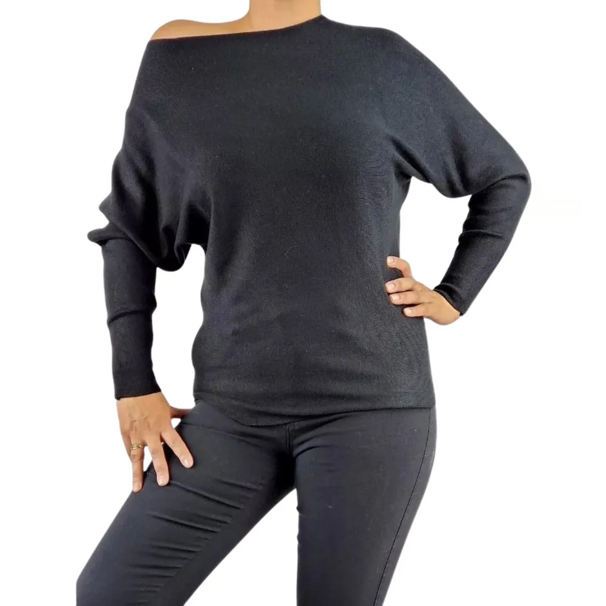 LOOK SHOP - Polera Manga Larga Tejido. Sweater Hilo. Colores 017