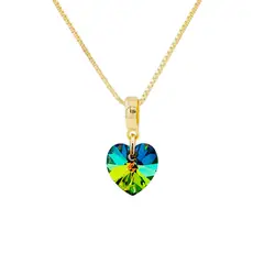 JOYAS MONTERO - Collar Romance Gold Cristales Genuinos Vitral Medium