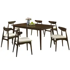 AMUV - SET DE COMEDOR 6 SILLAS DALI NATURAL