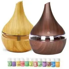 GENERICO - Pack X2 Humidificador Difusor Usb Aromaterapia + 12 Esencias
