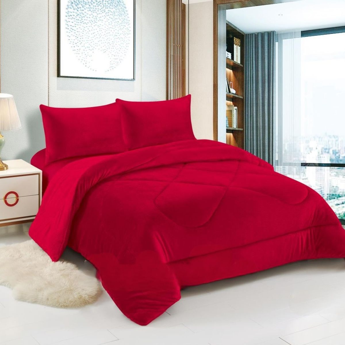 ANGELES DEL HOGAR - COBERTOR DE INVIERNO PLAZA Y MEDIA DISEÑOS