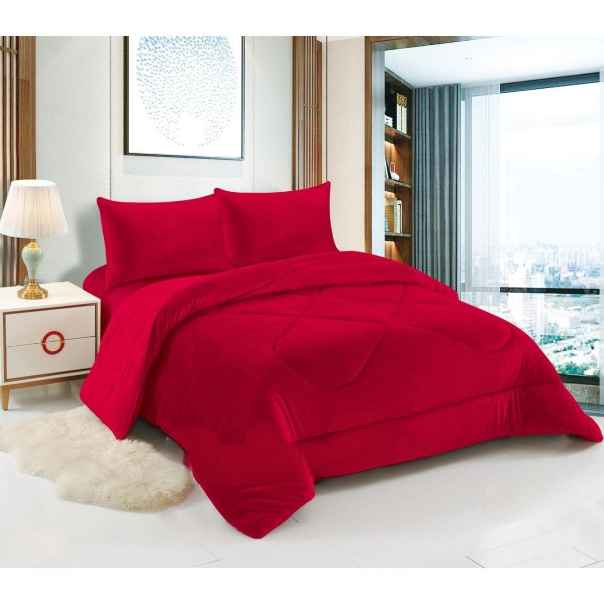 ANGELES DEL HOGAR - COBERTOR DE INVIERNO PLAZA Y MEDIA DISEÑOS