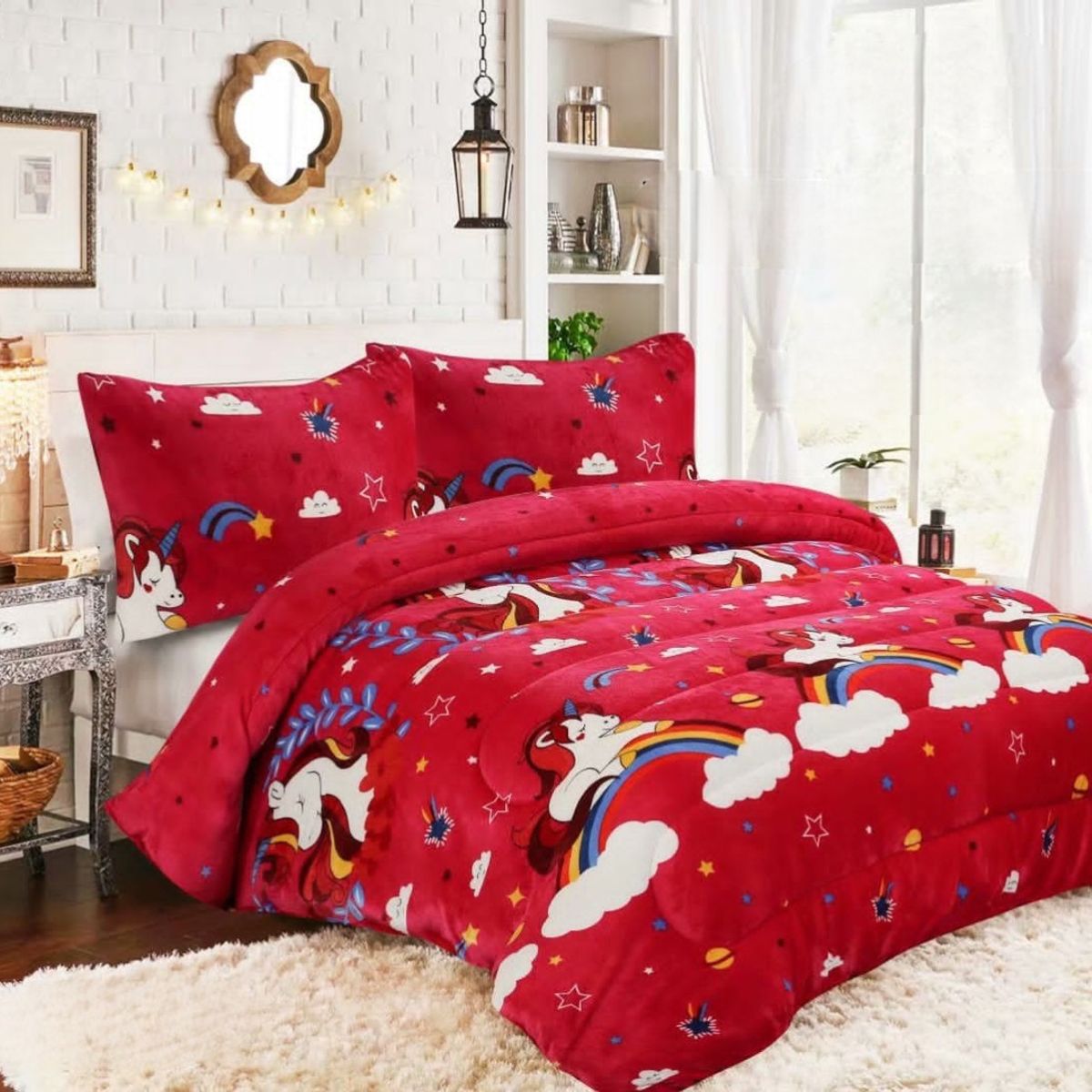 ANGELES DEL HOGAR - COBERTOR DE INVIERNO PLAZA Y MEDIA DISEÑOS