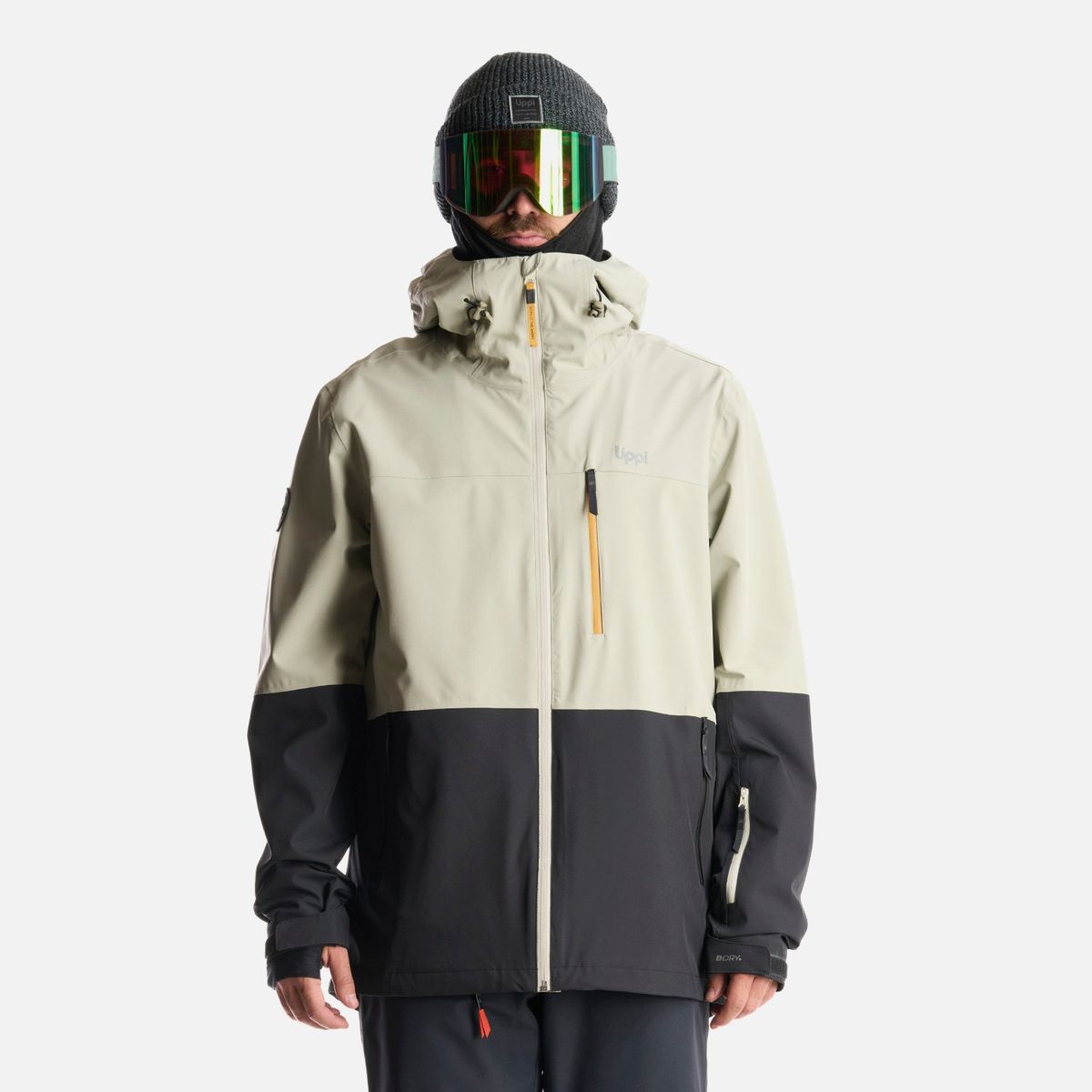 LIPPI - Chaqueta Hombre Sierra Nevada B-Dry Light Hoody Jacket Verde Grisaceo Lippi