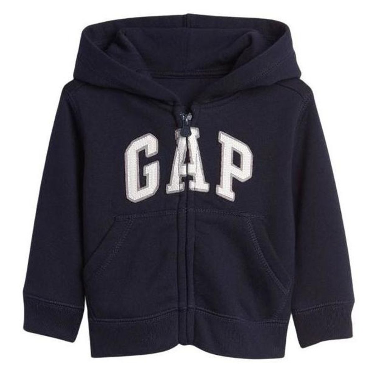 GAP - Polerón Liso Logo Toddler Boy Con Cierre Azul Gap