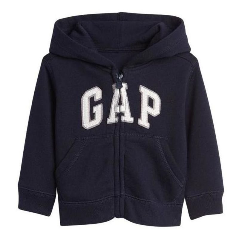 GAP - Polerón Liso Logo Con Cierre Azul GAP