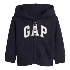 GAP - Polerón Liso Logo Con Cierre Azul